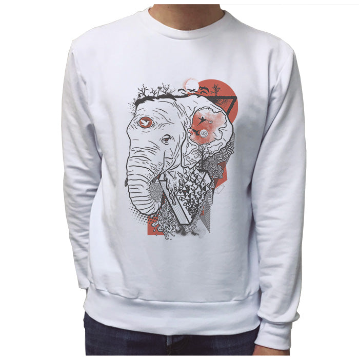 Ropa: Sudadera Unisex Calentamiento Global Animales Moda