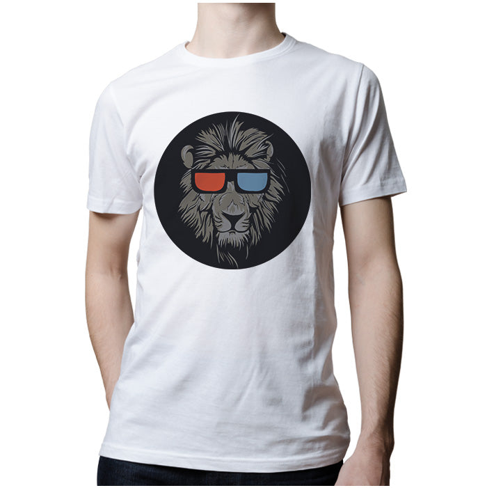 Ropa: Playera Unisex León 3D Geek Animales