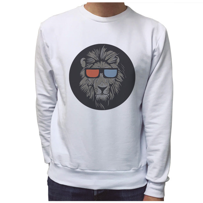 Ropa: Sudadera Unisex León 3D Geek Animales
