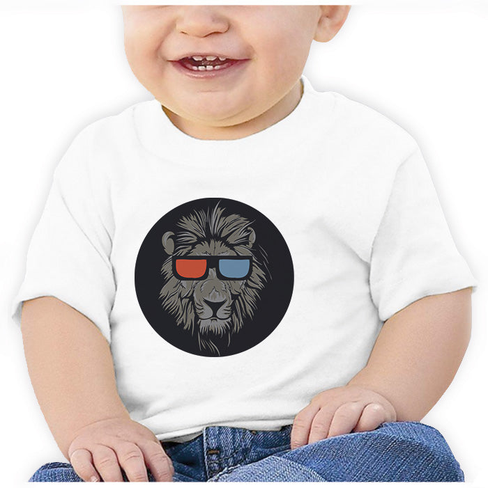 Ropa: Playera Bebé León 3D Geek Animales