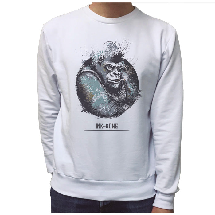 Ropa: Sudadera Unisex Ink Kong Animales Moda
