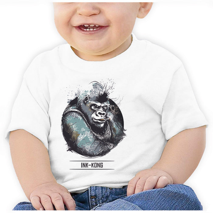 Ropa: Playera Bebé Ink Kong Animales Moda