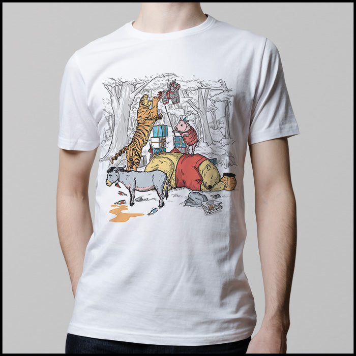 Ropa: Playera Unisex Winnie The Pooh Borracho Humor Tv y Cine
