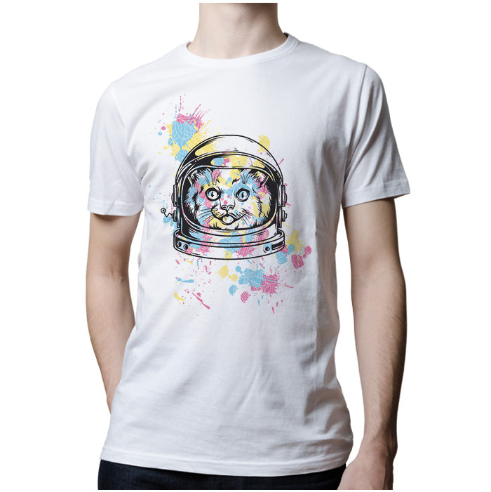 Ropa: Playera Unisex Space Cat Cute Animales