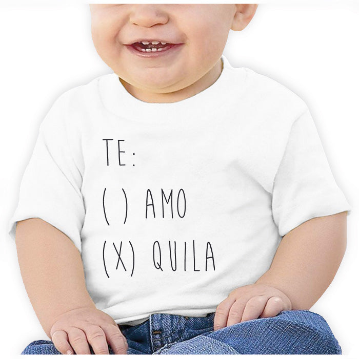 Ropa: Playera Bebé Frases de humor y diseños de artistas independientes Tequila Frases Humor