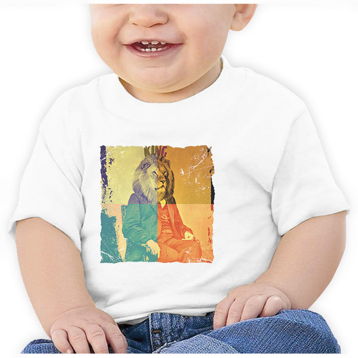 Ropa: Playera Bebé Freud the king Moda Animales