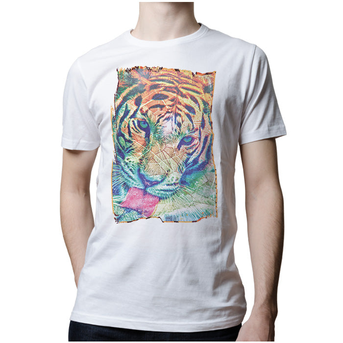 Ropa: Playera Unisex Tigres Espacio Animales