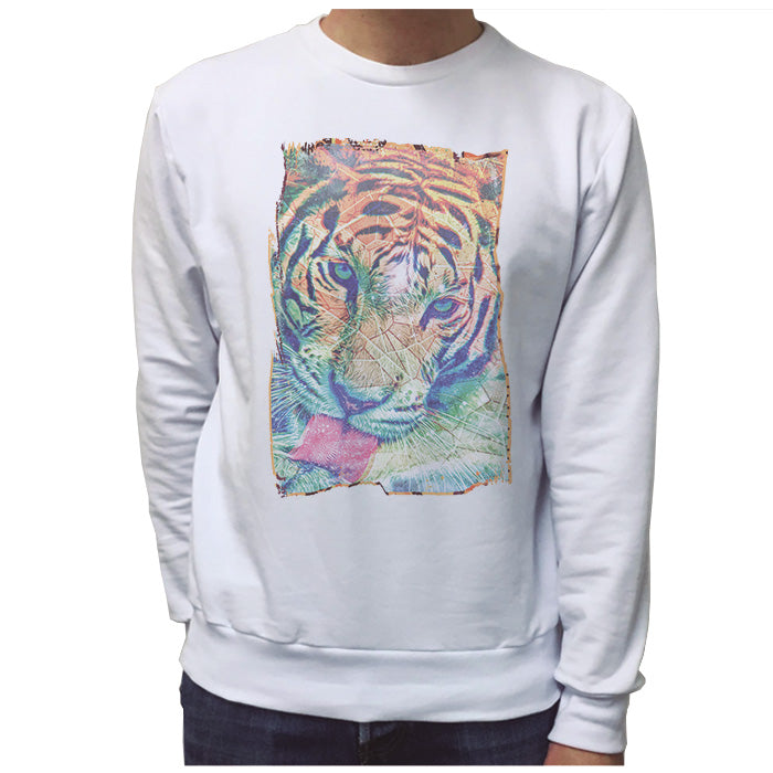 Ropa: Sudadera Unisex Tigres Espacio Animales