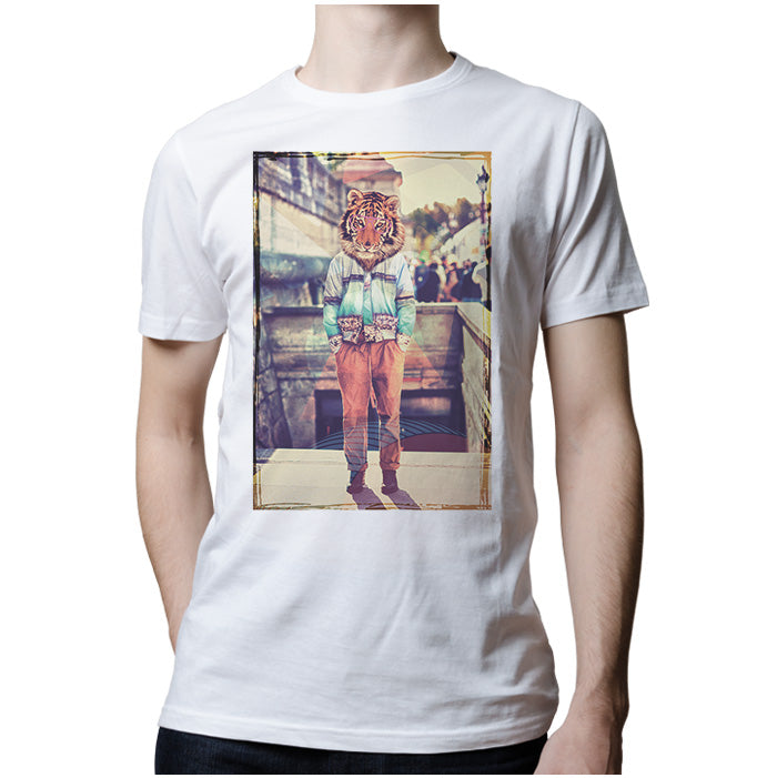 Ropa: Playera Unisex Tigre Hipster Moda Animales