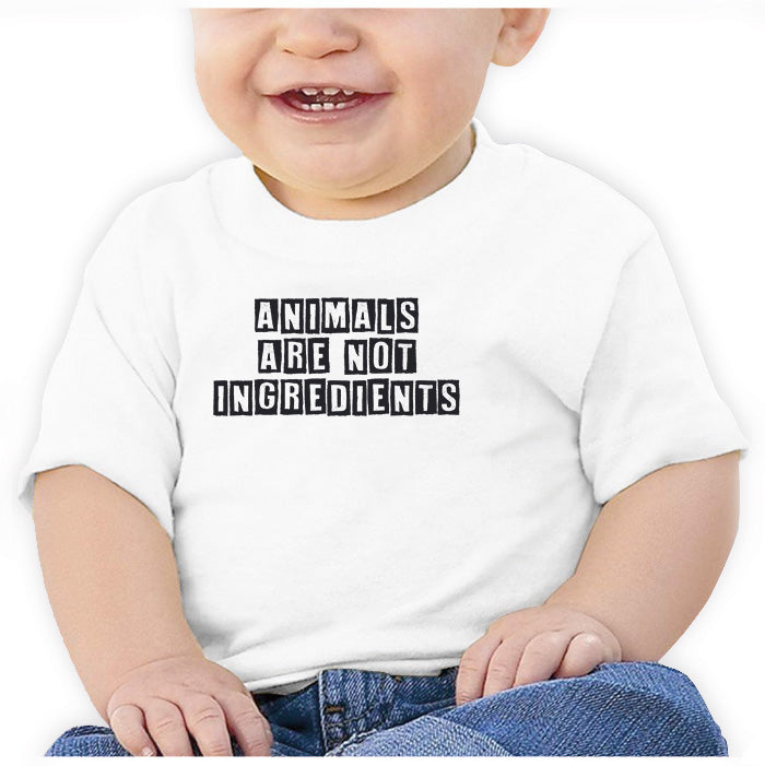 Ropa: Playera Bebé Vegano, animales, veganismo, crueltyfree. Animales Moda
