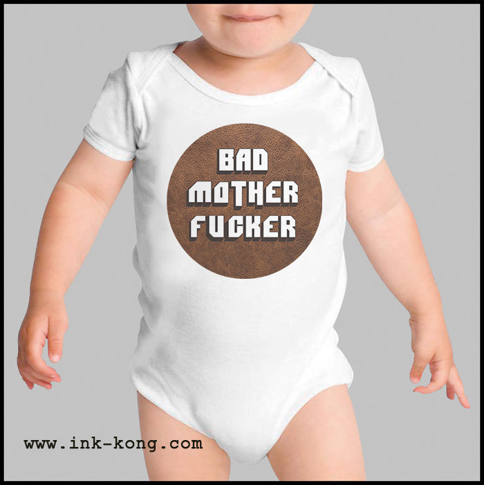 Ropa: Pañalero Body Bebé Pulp Fiction Tarantino Bad Mother Fucker Tv y Cine Personajes
