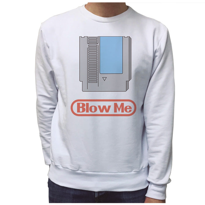 Ropa: Sudadera Unisex Cassete de Nintendo Blow Me Geek Ilustración