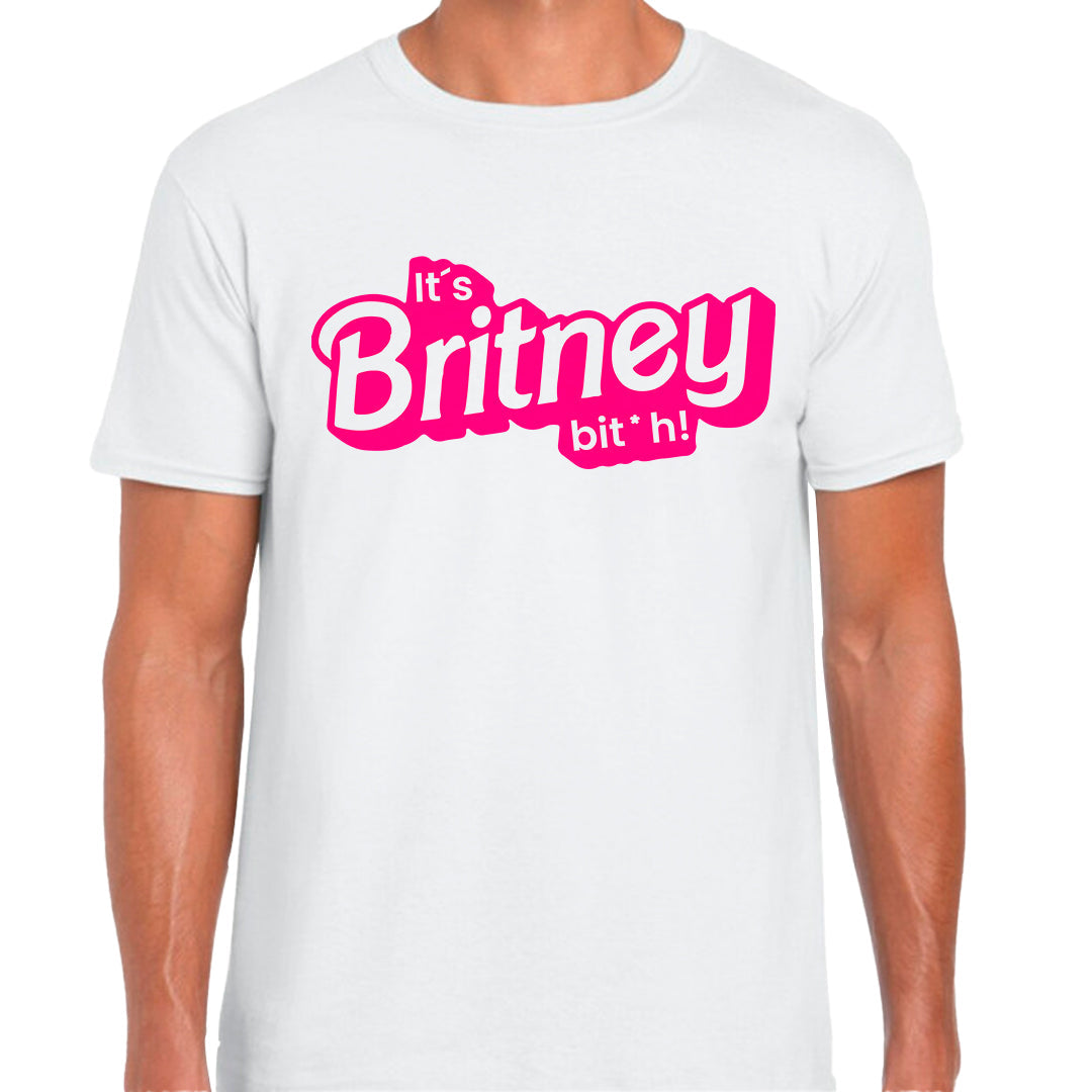 Ropa: Playera Unisex diseño de barbie, britney, its brtney bitch, ,mattel TV y Cine Humor