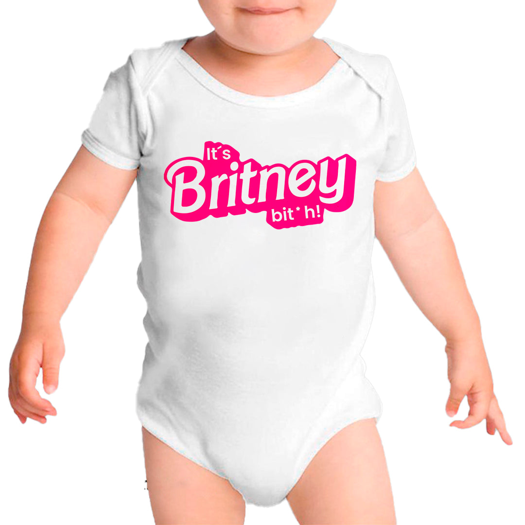 Ropa: Pañalero Body Bebé diseño de barbie, britney, its brtney bitch, ,mattel TV y Cine Humor