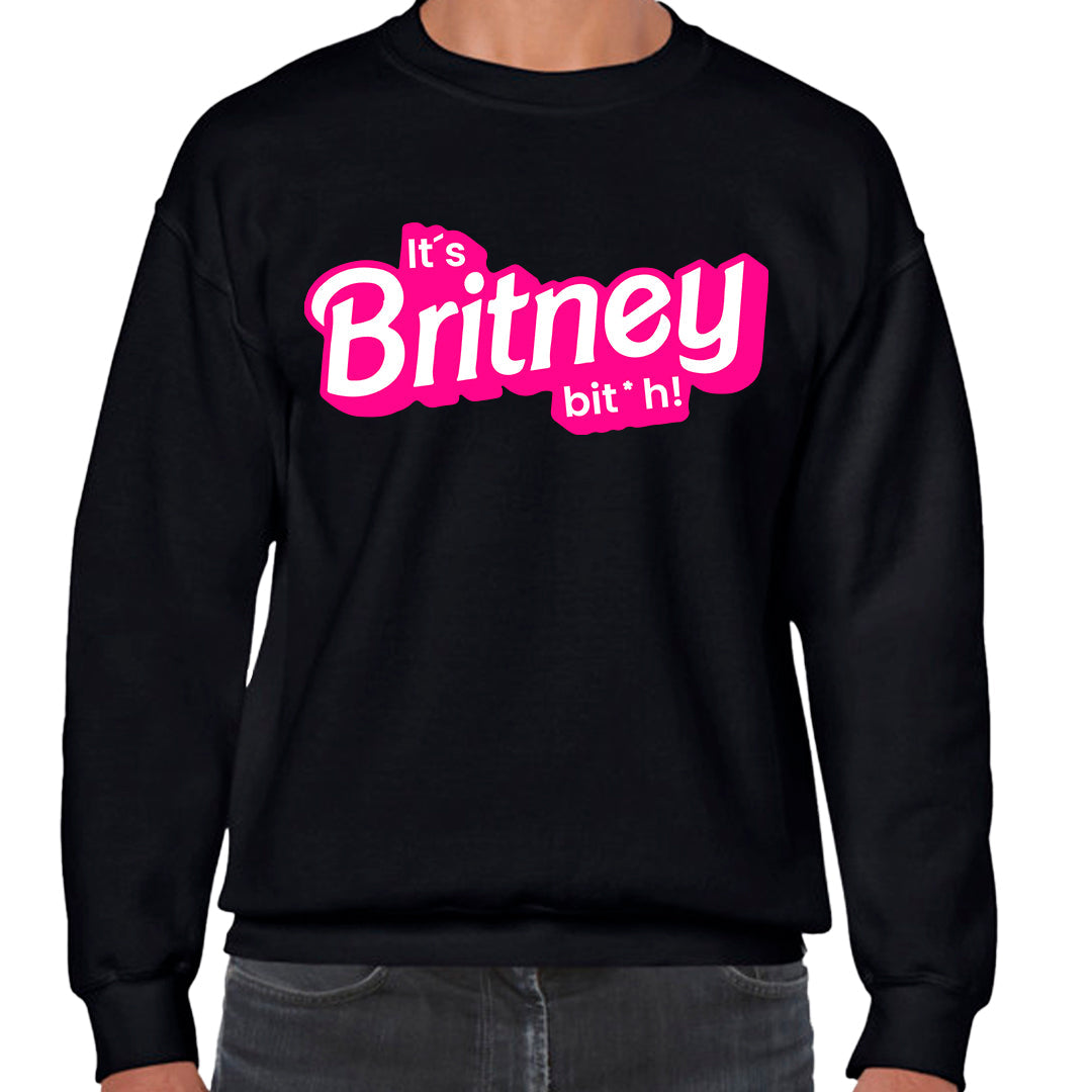 Ropa: Sudadera Unisex diseño de barbie, britney, its brtney bitch, ,mattel TV y Cine Humor
