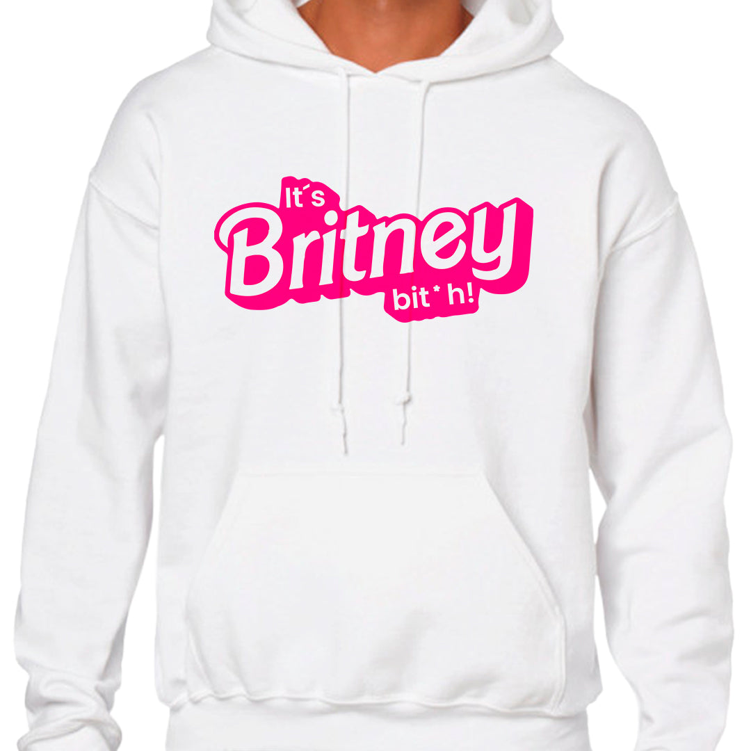 Ropa: Hoodie Unisex diseño de barbie, britney, its brtney bitch, ,mattel TV y Cine Humor