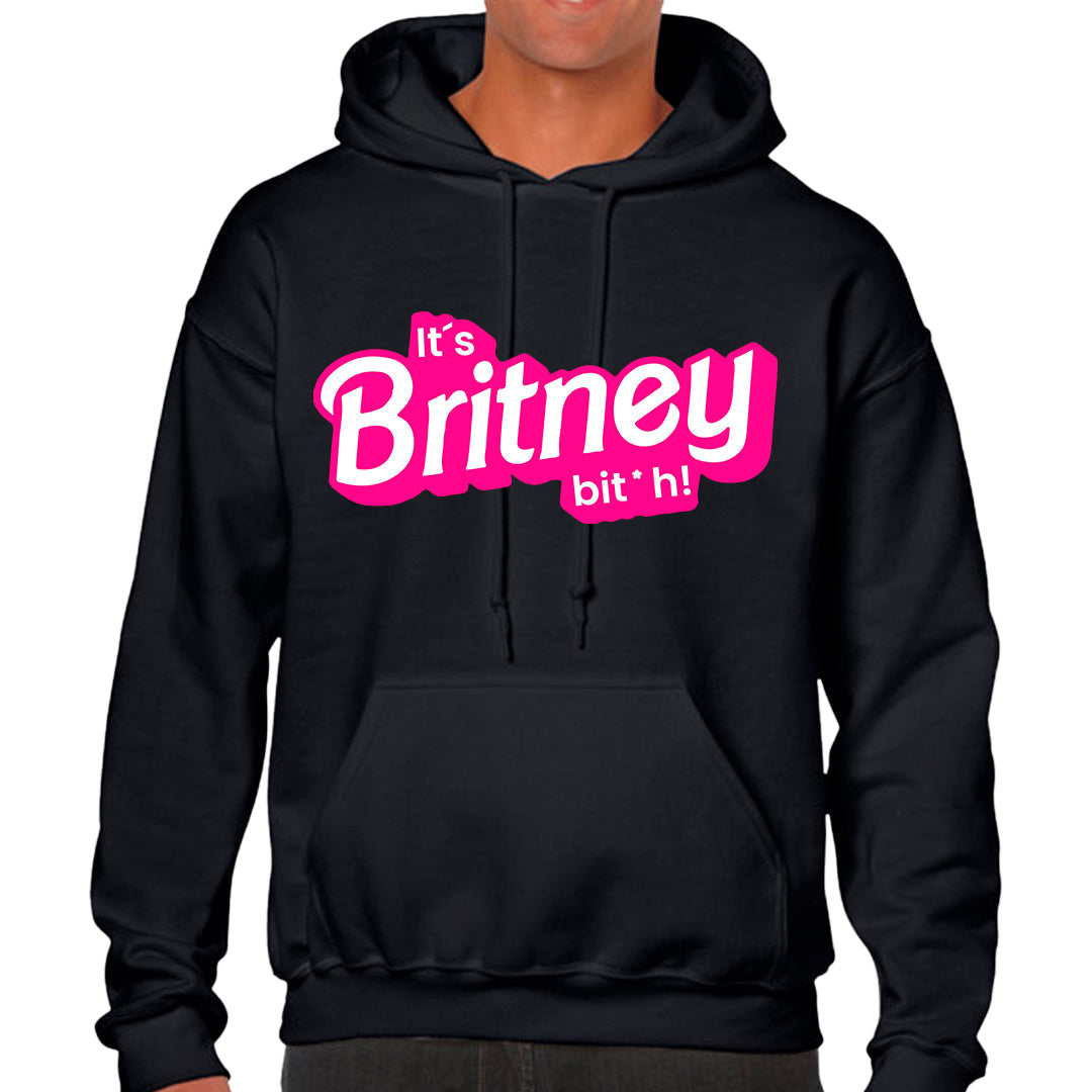 Ropa: Hoodie Unisex diseño de barbie, britney, its brtney bitch, ,mattel TV y Cine Humor