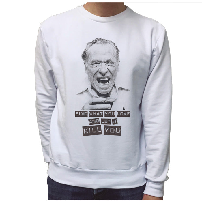 Ropa: Sudadera Unisex Frases de Charles Bukowski Personajes Frases