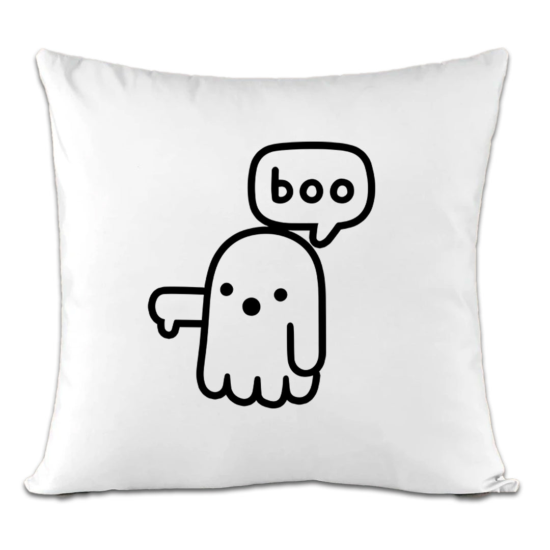 Accesorios: Cojín Decorativo diseño de fantasma, buu, ilustracion, miedo, terror, cute Ilustracion Humor