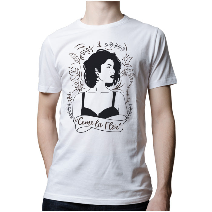 Ropa: Playera Unisex Diseños de Selena Quintanilla en México Ilustración Música