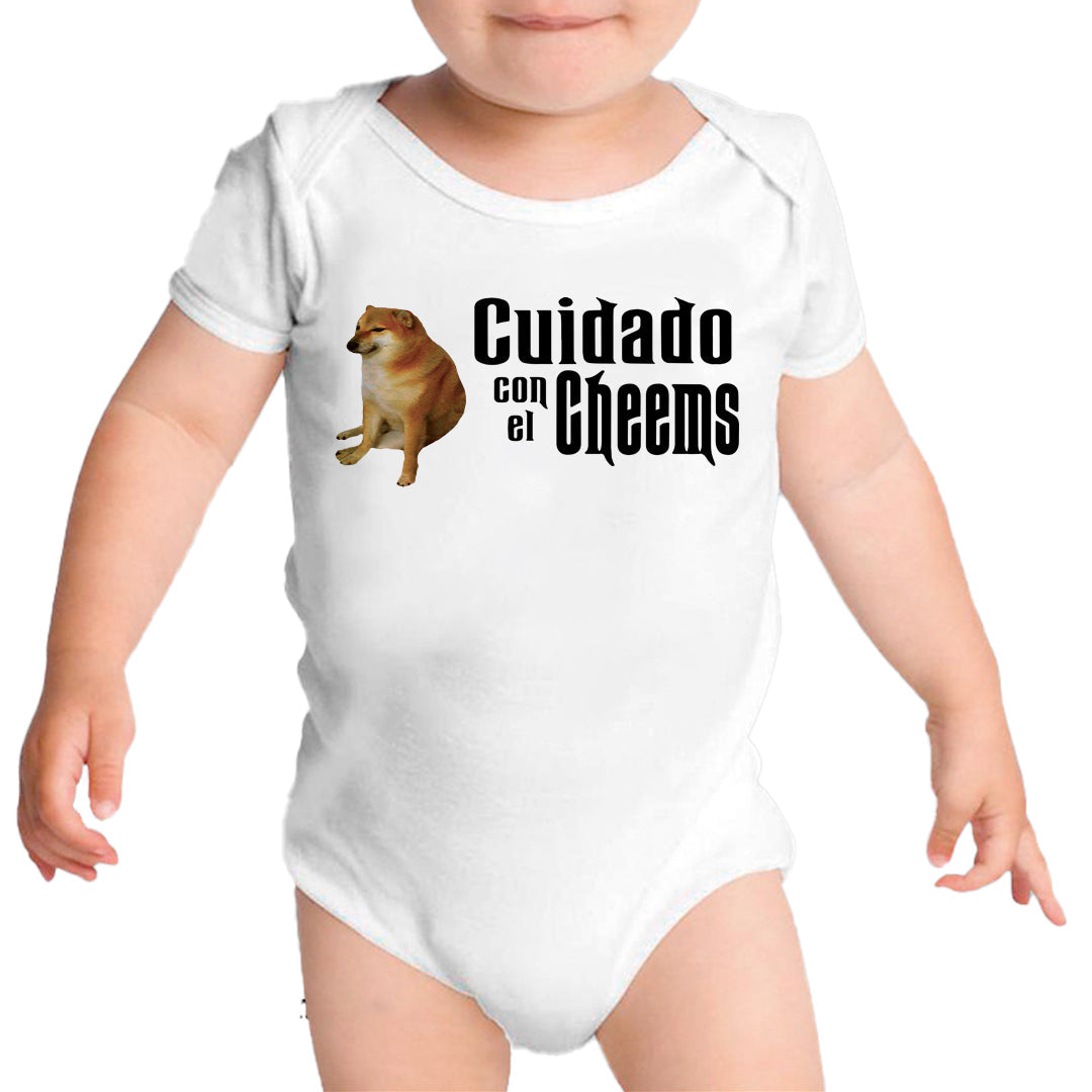 Ropa: Pañalero Body Bebé Perro Cheems Animales Moda