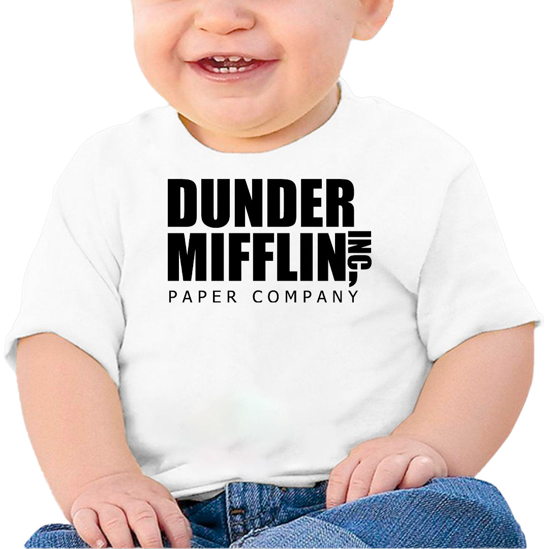Ropa: Playera Bebé diseño de playeras de the office, dunder mifflinn, michael scott TV y Cine Humor