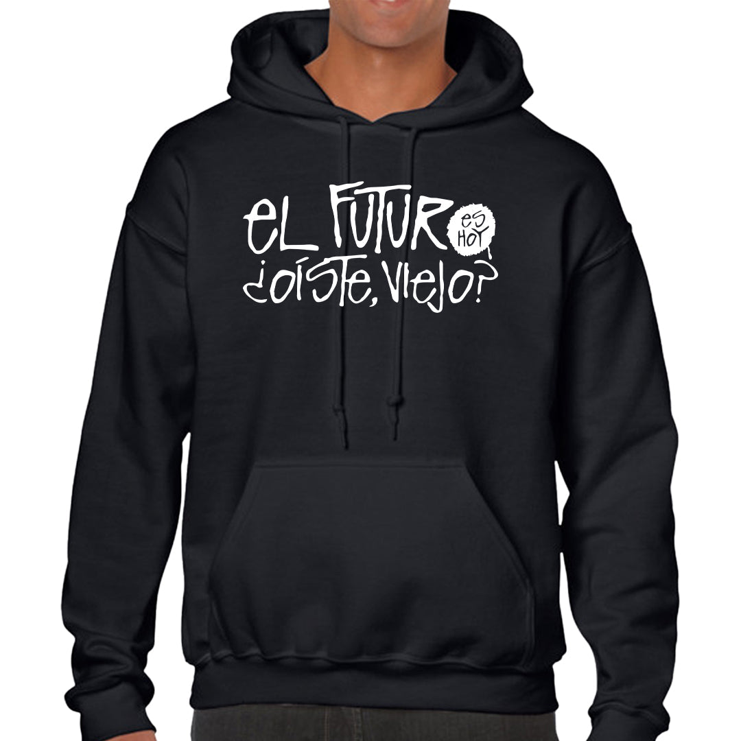 Ropa: Hoodie Unisex frase de dui, el futuro es hoy, malcom el de enmedio Humor Ilustracion