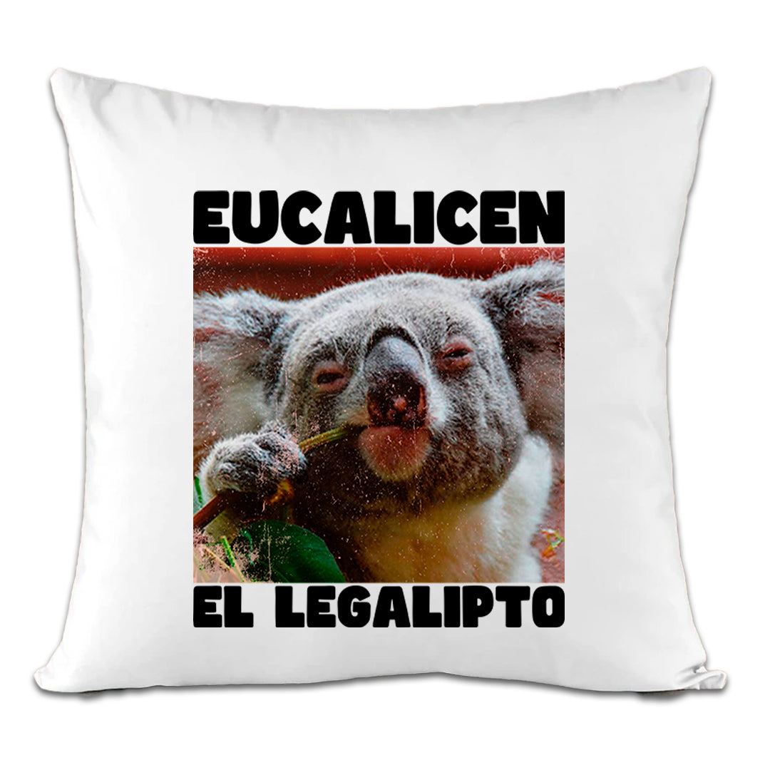 Accesorios: Cojín Decorativo diseño de pachecos, 420, legalicen, eucalipto, koala, drogado Ilustracion Humor