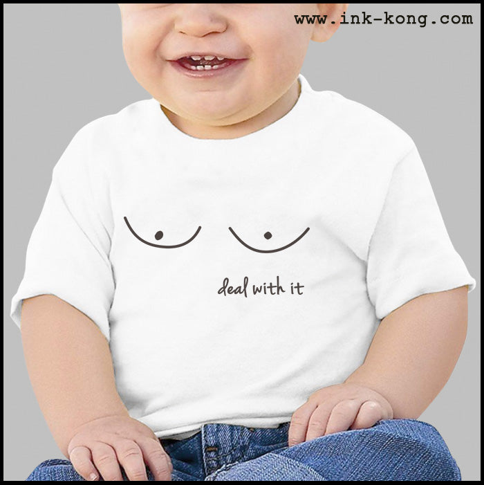 Ropa: Playera Bebé Diseños de Free The Nipple e Igualdad de género Ilustración Frases