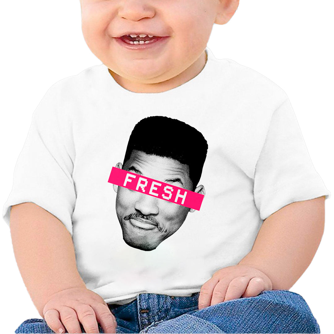 Ropa: Playera Bebé diseño de el principe del rap, the fresh prince of bel air TV y Cine Humor