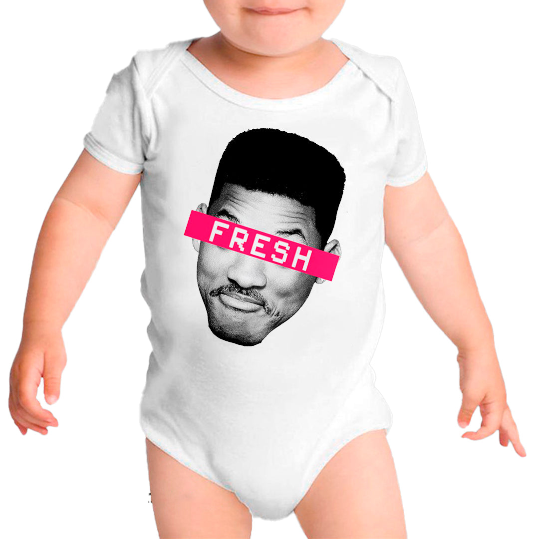 Ropa: Pañalero Body Bebé diseño de el principe del rap, the fresh prince of bel air TV y Cine Humor