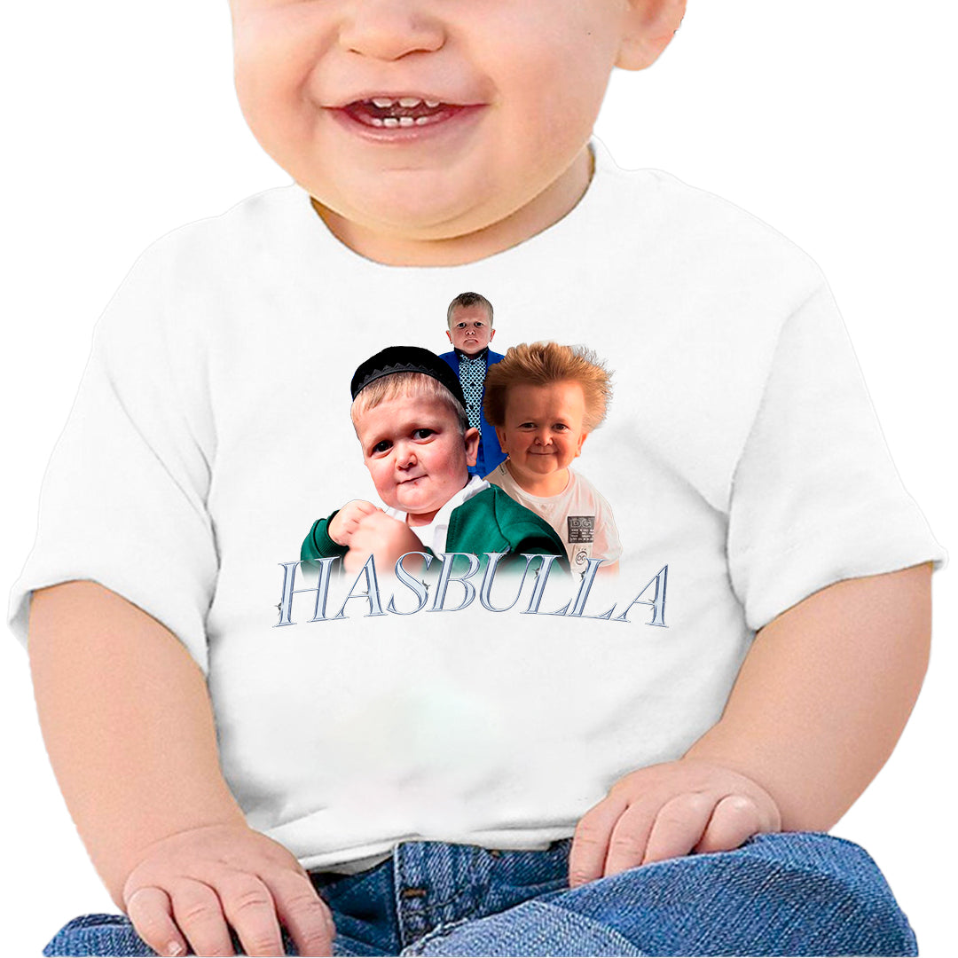 Ropa: Playera Bebé diseño de playera, hasbulla, the king Ilustracion Humor