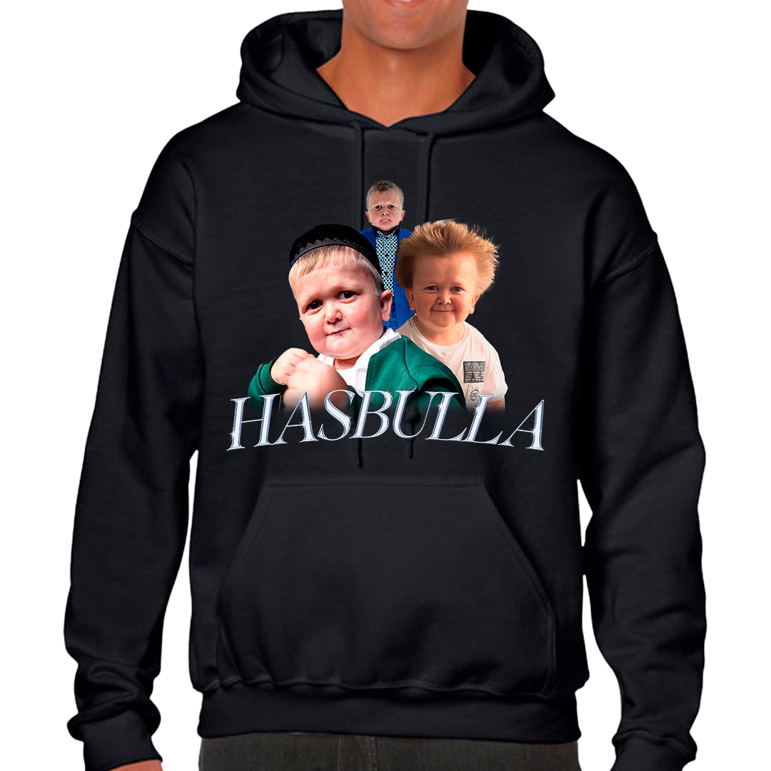 Ropa: Hoodie Unisex diseño de playera, hasbulla, the king Ilustracion Humor