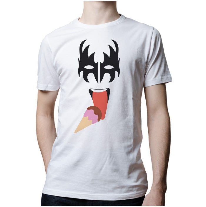Ropa: Playera Unisex Chistosas de Kiss Moda Ilustración