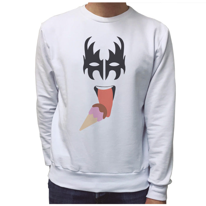 Ropa: Sudadera Unisex Chistosas de Kiss Moda Ilustración