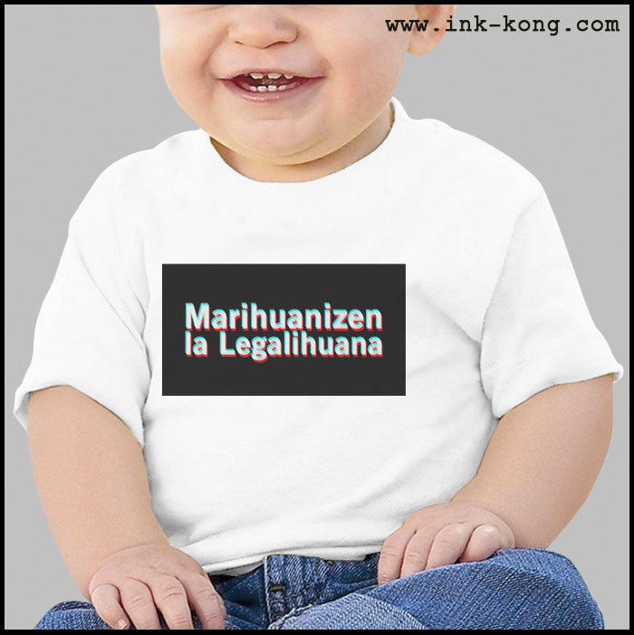 Ropa: Playera Bebé Diseños chistosos de marihuana en México Frases Humor