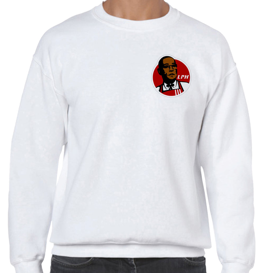 Ropa: Sudadera Unisex los pollos hermanos, breaking bad, gustavo fring, kfc Humor Ilustracion