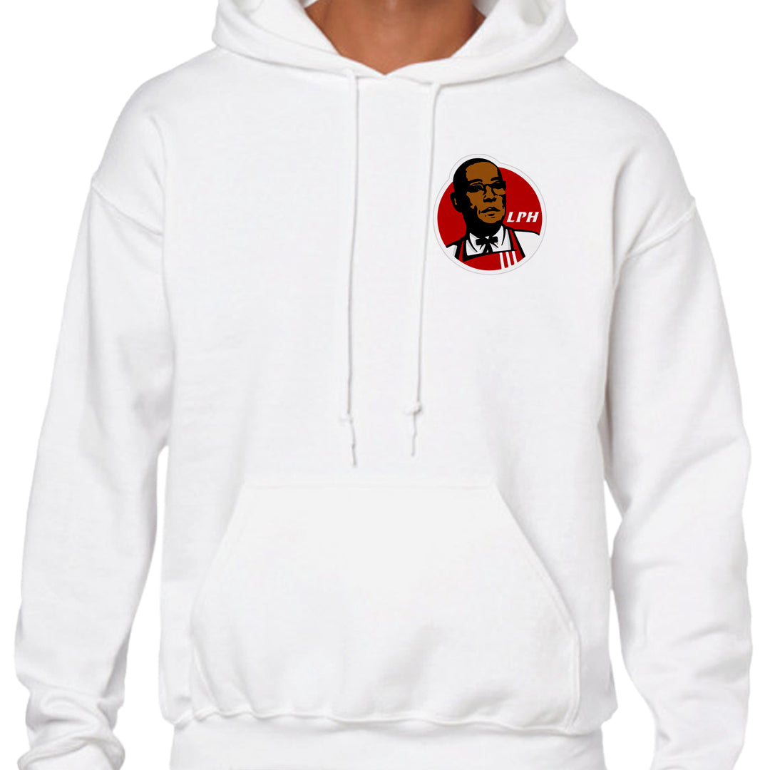 Ropa: Hoodie Unisex los pollos hermanos, breaking bad, gustavo fring, kfc Humor Ilustracion