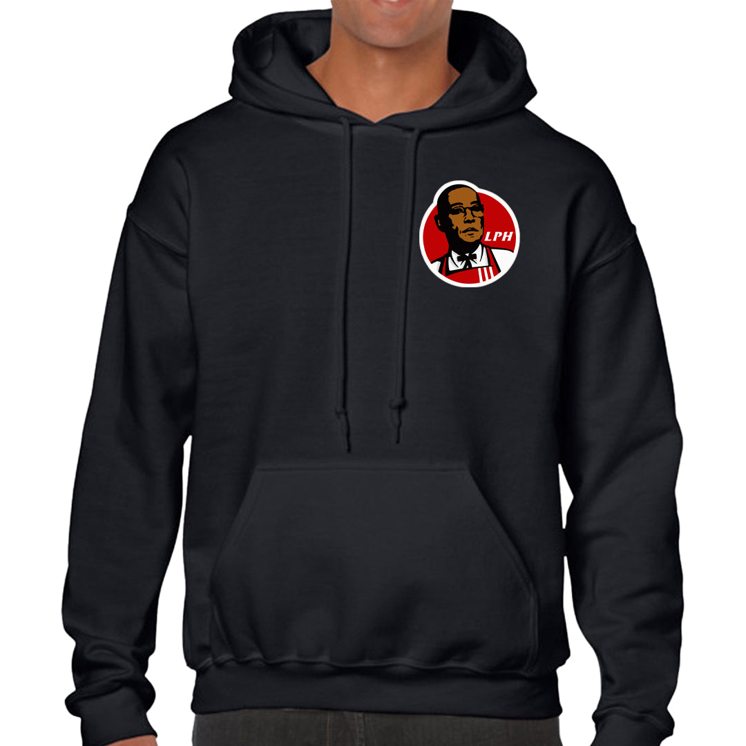 Ropa: Hoodie Unisex los pollos hermanos, breaking bad, gustavo fring, kfc Humor Ilustracion
