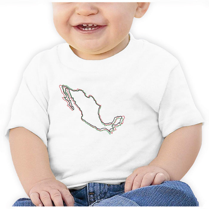 Ropa: Playera Bebé Diseños de México y Amor por México Ilustración Moda