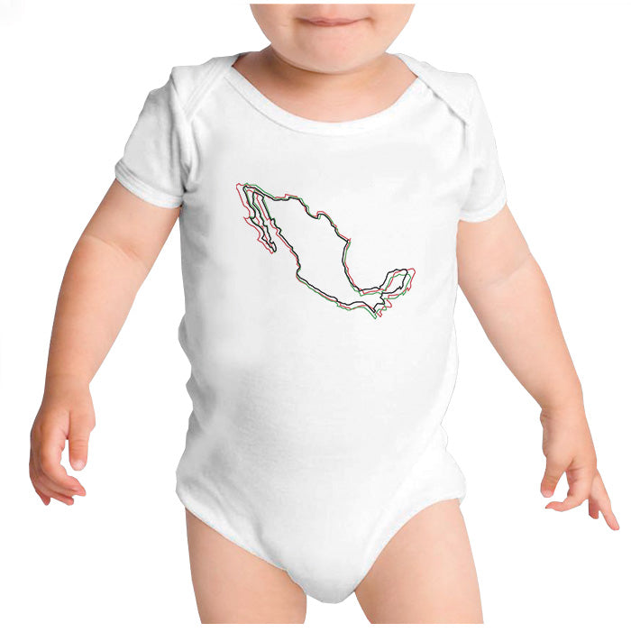 Ropa: Pañalero Body Bebé Diseños de México y Amor por México Ilustración Moda
