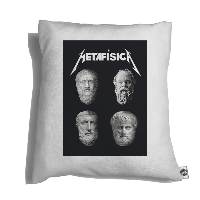 Accesorios: Cojín Decorativo Diseños divertidos de Metallica y metafísicos como Platón, Aristóteles y Sócrates en México Música Humor