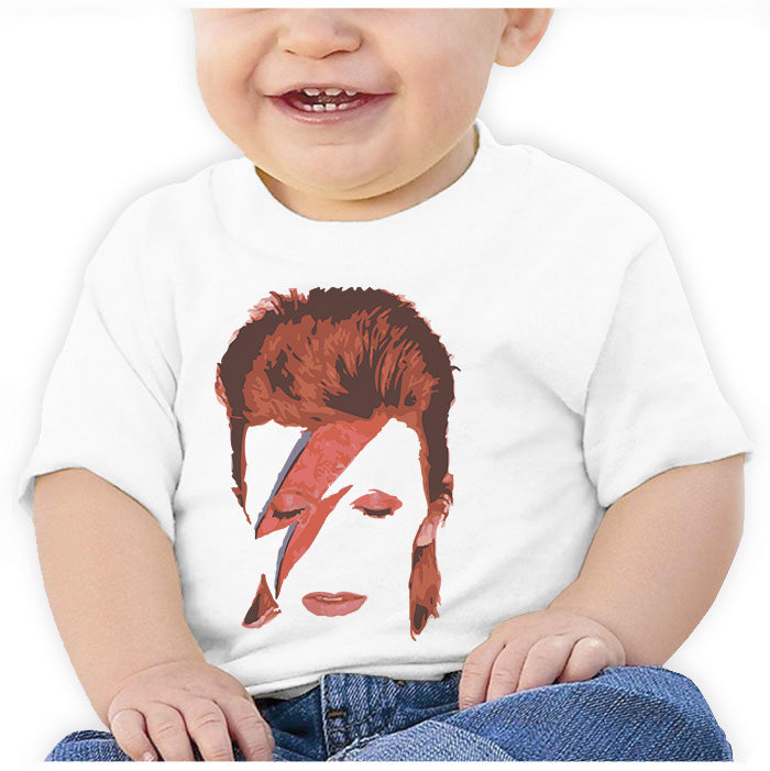 Ropa: Playera Bebé David Bowie  Moda Ilustración