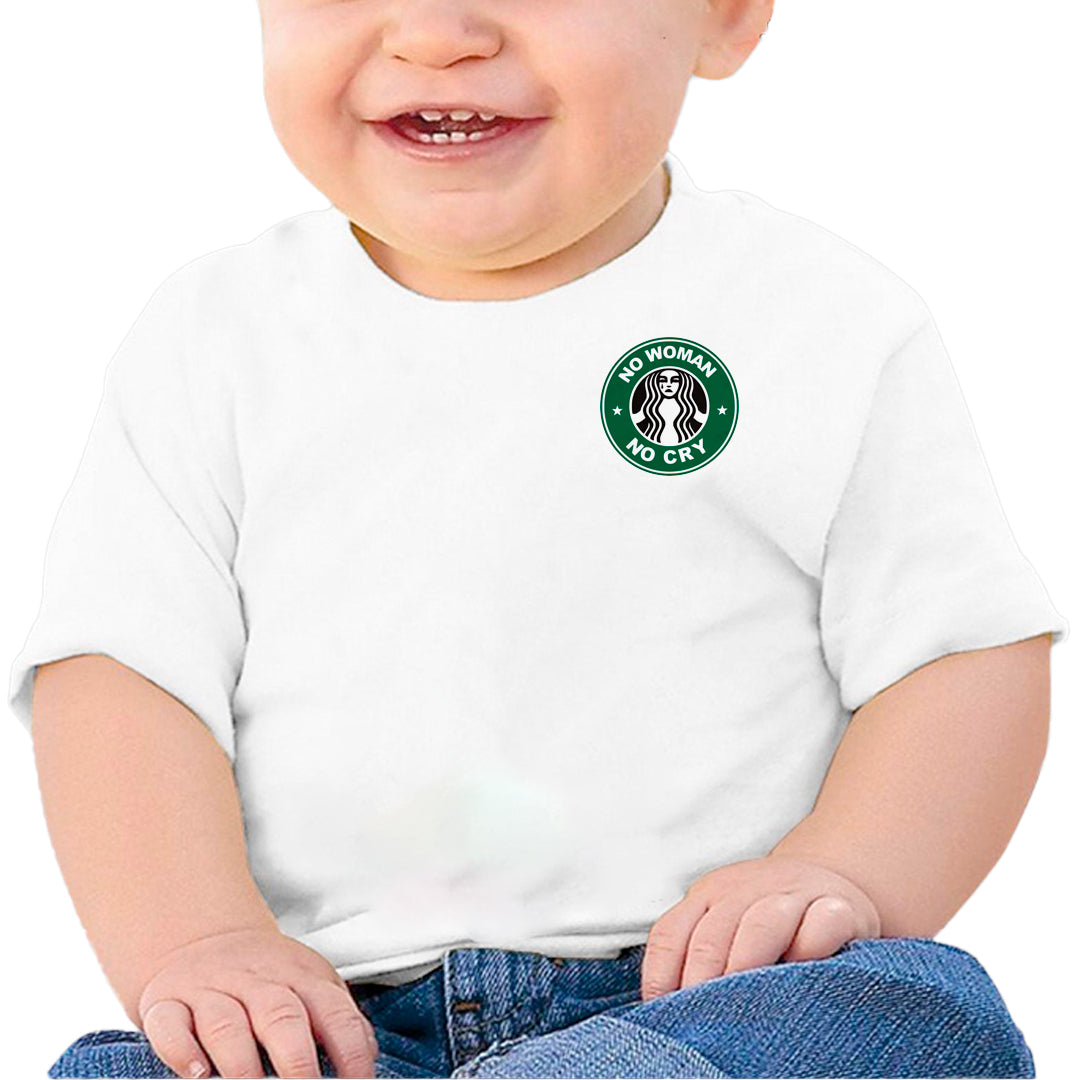 Ropa: Playera Bebé diseño de playeras de starbucks, sirena, trabajo Ilustracion Humor