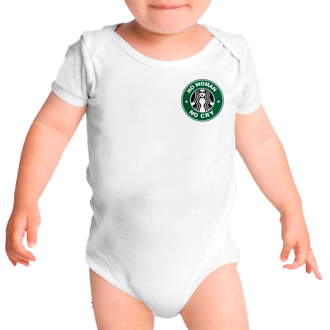 Ropa: Pañalero Body Bebé diseño de playeras de starbucks, sirena, trabajo Ilustracion Humor