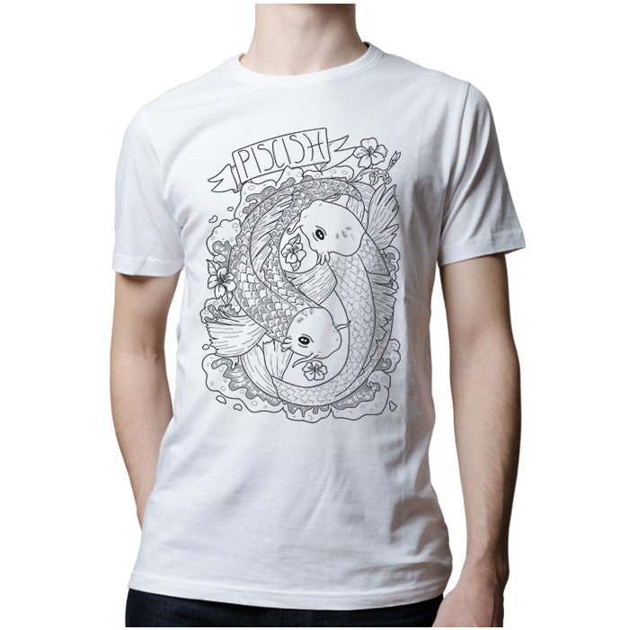 Ropa: Playera Unisex Piscis y signos zodiacales. Ilustración Moda