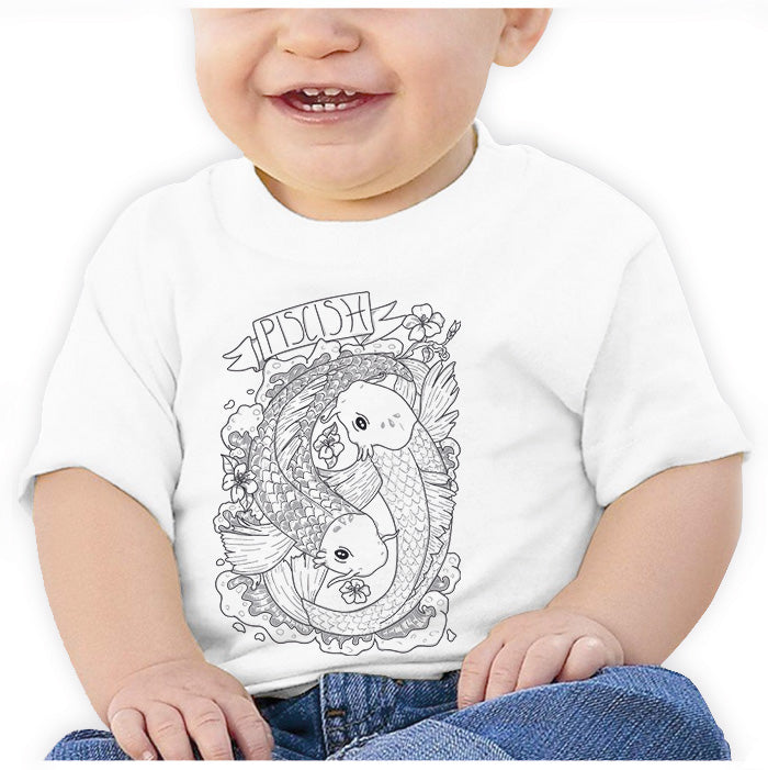 Ropa: Playera Bebé Piscis y signos zodiacales. Ilustración Moda