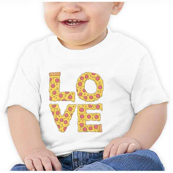 Ropa: Playera Bebé Diseños chistosos de pizza en México Frases Humor