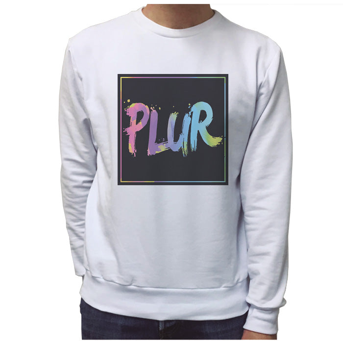 Ropa: Sudadera Unisex Diseños de PLUR, EDM, Peace, Love, Unity, Respect en México. Música 420