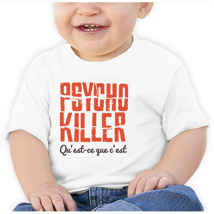 Ropa: Playera Bebé Talking Heads Psycho Killer Moda Frases
